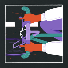 Load image into Gallery viewer, "City Cycling" backprint shirt