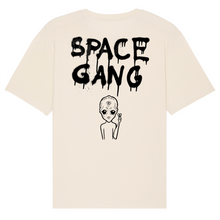 Lade das Bild in den Galerie-Viewer, "Space Gang" backprint shirt (Siebdruck)