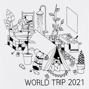 "World Trip 2021" shirt (Siebdruck)